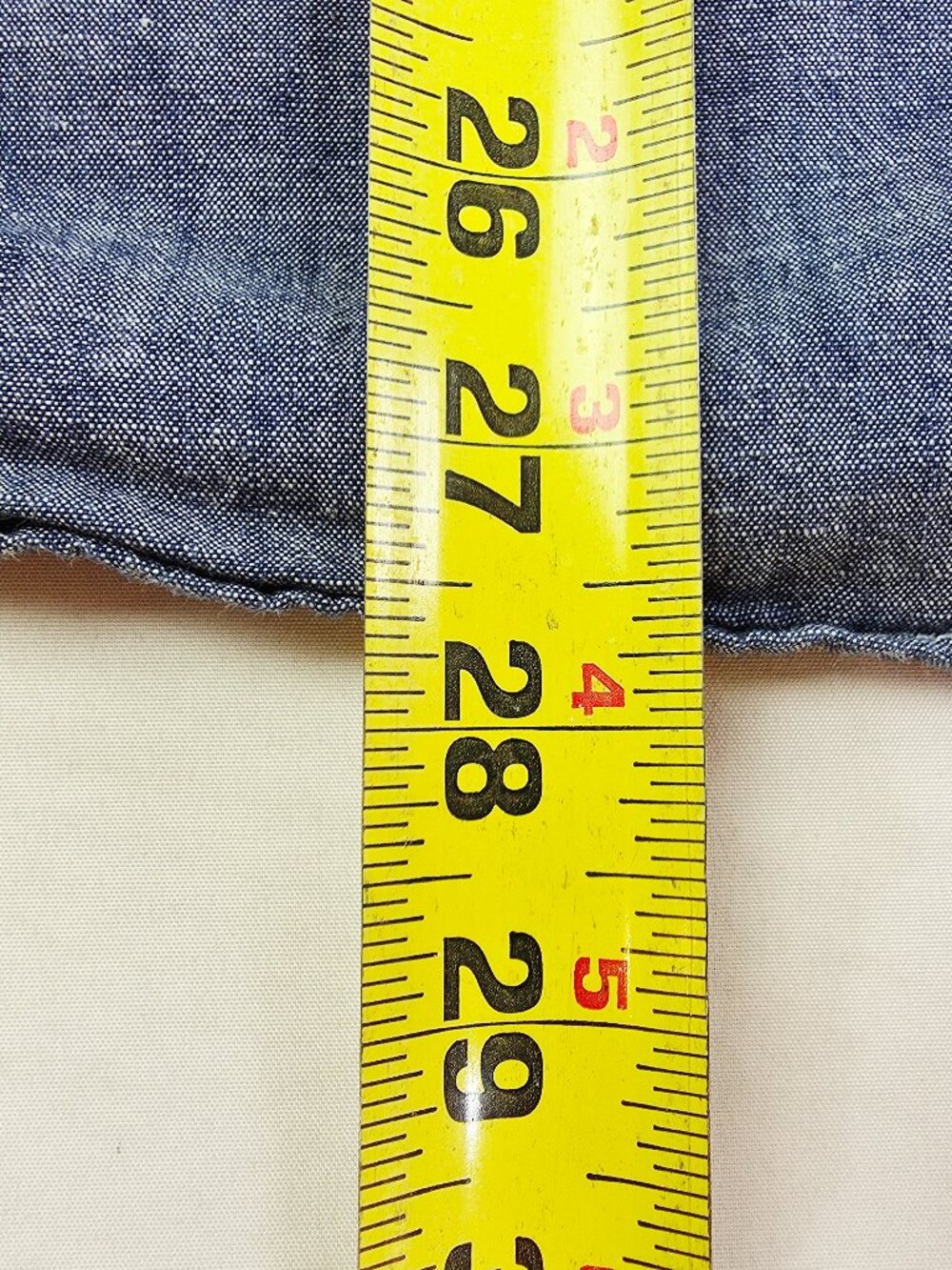 Uniqlo Size Large Mens Blue Denim Long Sleeve Two Pocket Cotton Shirt - Picture 7 of 9